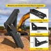 32 inch Backhoe Excavator Thumb Attachments Weld On Adjustable Boom Tractor Excavator 1/2Inch Teeth Thick Steel Plate Assembly 12MM Bolt-On Design
