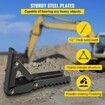 32 inch Backhoe Excavator Thumb Attachments Weld On Adjustable Boom Tractor Excavator 1/2Inch Teeth Thick Steel Plate Assembly 12MM Bolt-On Design