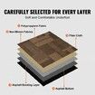 Carpet Tiles Reusable 24"x 24"Carpet Squares With Padding Attached Soft Padded Carpet Tiles Easy Install DIY for Bedroom Living Room (24Tiles Mixed Brown)