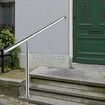 Step Handrail Stainless Steel Stair Railing for In-and Outdoor Use Metal Hand Rails for Steps, 150 x 80 cm, Silver