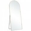 Arched Full Length Mirror 1800x760 mm Large Free Standing Leaning Hanging Wall Mounted Floor Mirror with Stand Aluminum Alloy Frame Dressing Mirror