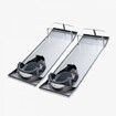 Concrete Knee Boards Stainless Steel 30'' x 10'' Concrete Sliders Knee Boards For Concrete Concrete Knee Pads Moving Sliders with Knee Pads & Board Straps