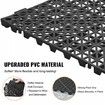 Modular Interlocking Cushion 55 Pack 30 x 30 cm Splicing Drainage Mats PVC Interlocking Drainage Floor Tiles Non-Slip Drainage Holes for Restroom Bathroom