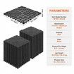 Modular Interlocking Cushion 55 Pack 30 x 30 cm Splicing Drainage Mats PVC Interlocking Drainage Floor Tiles Non-Slip Drainage Holes for Restroom Bathroom