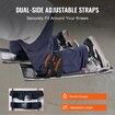 Concrete Knee Boards Stainless Steel 28'' x 8'' Concrete Sliders Knee Boards For Concrete Concrete Knee Pads Pair Moving Sliders with Board Straps