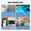 Modular Interlocking Cushion 50 Pack 30 x 30 cm Splicing Drainage Mats Soft PVC Interlocking Drainage Floor Tiles Non-Slip Drainage Holes for Restroom