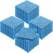 Modular Interlocking Cushion 50 Pack 30 x 30 cm Splicing Drainage Mats Soft PVC Interlocking Drainage Floor Tiles Non-Slip Drainage Holes for Restroom