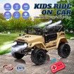 12V Electric Car Ride On Toy Truck Remote Control 2 Seater Vehicle Licensed Toyota FJ Cruiser Battery Powered 4WD Off Road Jeep ATV with Lights