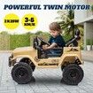 12V Electric Car Ride On Toy Truck Remote Control 2 Seater Vehicle Licensed Toyota FJ Cruiser Battery Powered 4WD Off Road Jeep ATV with Lights