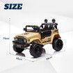 12V Electric Car Ride On Toy Truck Remote Control 2 Seater Vehicle Licensed Toyota FJ Cruiser Battery Powered 4WD Off Road Jeep ATV with Lights