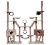 Cat Tree 244cm Multi Level Gym Play Centre w Hammock - Plush Material
