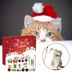 Christmas Advent Calendar,Christmas Countdown Calendar for Kitten 24pcs Assorted Cat Christmas Toys Kitten Interactive Play Christmas Gifts