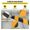 Rubber Speed Bump 2 Pack 2 Channel Speed Bump Hump 42\" Long Modular Speed Bump Rated 22000 LBS Load Capacity 40.2 x 11.8 x 2.4 inch Garage Speed Bump