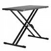 Portable DJ Table with Double-X Braced Keyboard Stand Adjustable Height