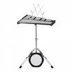 32 Note Glockenspiel Xylophone Bell Kit Professional Percussion Instrument Set with Mallets Drum Sticks Music Stand  8" Practice Pad Adjustable Stand