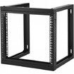 9U Wall Mount Rack 150 lbs/68.04 kg Open Frame Server Network Rack Black