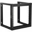 9U Wall Mount Rack 150 lbs/68.04 kg Open Frame Server Network Rack Black