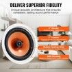 4 PCs 203.2 mm in Ceiling Speakers 100-Watts Flush Mount Ceiling & in-Wall Speakers System with 8ΩImpedance 89dB Sensitivity