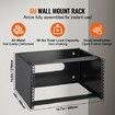 6U Wall Mount Network Rack 14 in/355.6 mm Depth Server Rack 50lbs/22.68kg