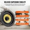 203.2 mm in Ceiling Speakers 200-Watts Flush Mount Ceiling & in-Wall Speakers System with 8ΩImpedance 89dB Sensitivity for Home Kitchen Living Room