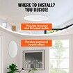 203.2 mm in Ceiling Speakers 200-Watts Flush Mount Ceiling & in-Wall Speakers System with 8ΩImpedance 89dB Sensitivity for Home Kitchen Living Room