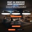 203.2 mm in Ceiling Speakers 200-Watts Flush Mount Ceiling & in-Wall Speakers System with 8ΩImpedance 89dB Sensitivity for Home Kitchen Living Room