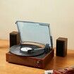 Bluetooth Vinyl Record Player 3-Speed Belt Driven Turntable 5W Speakers