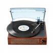 Bluetooth Vinyl Record Player 3-Speed Belt Driven Turntable 5W Speakers