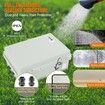 Outdoor Electrical Junction Box 300 x 200 x 180 mm ABS Plastic Electrical Enclosure Box with Hinged Cover Stainless Steel Latch IP67 Dustproof Waterproof