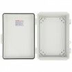 Outdoor Electrical Junction Box 300 x 200 x 180 mm ABS Plastic Electrical Enclosure Box with Hinged Cover Stainless Steel Latch IP67 Dustproof Waterproof