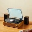 Bluetooth Vinyl Record Player 3-Speed Belt Driven Turntable 3W Speakers