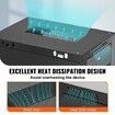 Wall Mount Network Server Cabinet 393.7mm Deep Server Rack Cabinet Enclosure 90.72 kg Max. Ground-mounted Load Capacity with Locking Glass Door Side Panels