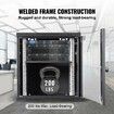 Wall Mount Network Server Cabinet 393.7mm Deep Server Rack Cabinet Enclosure 90.72 kg Max. Ground-mounted Load Capacity with Locking Glass Door Side Panels