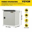 Electrical Steel Enclosure Box NEMA 4 Outdoor Enclosure 16 x 16 x 8'' UL