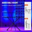 Portable DJ Table with Double-X Braced Keyboard Stand Adjustable Height  (82-109.5) x 46.5cm