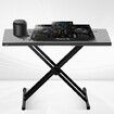 Portable DJ Table with Double-X Braced Keyboard Stand Adjustable Height  (82-109.5) x 46.5cm