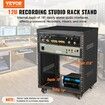 12U AV Rack Stand 226.8 kg Capacity Network Stereo Recording Studio Rack