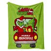 130*150CM Grinch Blanket for Christmas Cartoon Throw Blanket for Couch Soft and Warm,Blankets for Bedroom Living Room Travel Decorations