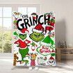 130*150CM Grinch Blanket for Christmas Cartoon Throw Blanket for Couch Soft and Warm,Blankets for Bedroom Living Room Travel Decorations