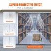 Strip Curtain 96" Height x 72" Width 0.08" Thickness 12PCS Clear PVC Strip Door Curtain Freezer Curtain Plastic Door Strips for Walk in Freezers