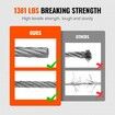 T316 Deck Railing Cable 1/8" Stainless Steel Wire Rope 9144 cm with Cutter Kit 7x7 Strands Construction Marine Aircraft Grade for Handrail Stair Decking