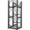 Refrigerant Tank Rack with 3x30lbs Bottle Tanks Cylinder Tank Rack 12.79x12.99x33.07 in Refrigerant Cylinder Rack Gas Cylinder Racks and Holders for Freon