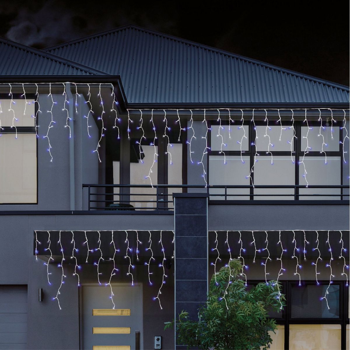 960 LEDs Snowing Icicle Lights -available in 4 Colors - Warm White