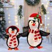 LED Mesh Tinsel 3D Light Up Decoration -2 Piece Set