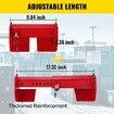 Cargo Container Lock 9.84"-17.32" Locking Distance Semi Truck Door Locks with 2 Keys Shipping Container Accessories Red Powder-Coated with Spring Lock