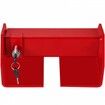 Cargo Container Lock 9.84"-17.32" Locking Distance Semi Truck Door Locks with 2 Keys Shipping Container Accessories Red Powder-Coated with Spring Lock