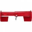 Cargo Container Lock 9.84"-17.32" Locking Distance Semi Truck Door Locks with 2 Keys Shipping Container Accessories Red Powder-Coated with Spring Lock