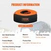 Heavy Duty Tow Strap Recovery Kit 85.1 mm x 9.1 m (MBS-16329 kg) Tree Saver Winch Strap Triple Reinforced Loop & Protective Sleeves & Storage Bag 19 mm