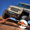 Heavy Duty Tow Strap Recovery Kit 85.1 mm x 9.1 m (MBS-16329 kg) Tree Saver Winch Strap Triple Reinforced Loop & Protective Sleeves & Storage Bag 19 mm