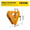 Beam Clamp I Beam Lifting Clamp 2 ton Heavy Duty Beam Hangers in Yellow